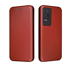 Funda de Cuero Cartera con Soporte Carcasa L06Z para Xiaomi Redmi K40S 5G Oro Rosa