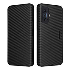 Funda de Cuero Cartera con Soporte Carcasa L06Z para Xiaomi Redmi K50 Gaming 5G Negro