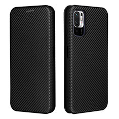 Funda de Cuero Cartera con Soporte Carcasa L06Z para Xiaomi Redmi Note 10 5G Negro