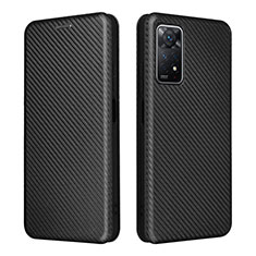 Funda de Cuero Cartera con Soporte Carcasa L06Z para Xiaomi Redmi Note 11 Pro 5G Negro