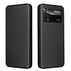 Funda de Cuero Cartera con Soporte Carcasa L06Z para Xiaomi Redmi Note 11E Pro 5G Negro