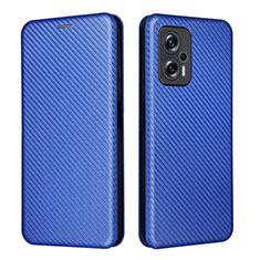 Funda de Cuero Cartera con Soporte Carcasa L06Z para Xiaomi Redmi Note 12T Pro 5G Azul