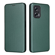 Funda de Cuero Cartera con Soporte Carcasa L06Z para Xiaomi Redmi Note 12T Pro 5G Verde