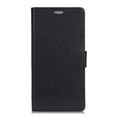 Funda de Cuero Cartera con Soporte Carcasa L07 para Alcatel 1X (2019) Negro