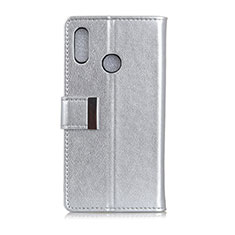 Funda de Cuero Cartera con Soporte Carcasa L07 para Asus Zenfone 5 ZS620KL Plata