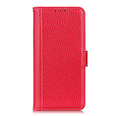 Funda de Cuero Cartera con Soporte Carcasa L07 para Huawei Honor 30 Rojo