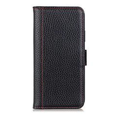 Funda de Cuero Cartera con Soporte Carcasa L07 para Huawei Honor 30S Negro