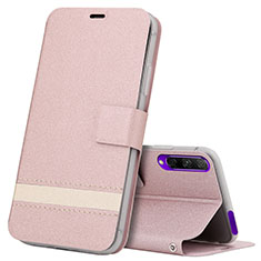 Funda de Cuero Cartera con Soporte Carcasa L07 para Huawei Honor 9X Pro Oro Rosa