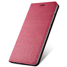 Funda de Cuero Cartera con Soporte Carcasa L07 para Oppo A9 (2020) Rojo