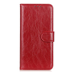 Funda de Cuero Cartera con Soporte Carcasa L07 para Samsung Galaxy A01 Core Rojo