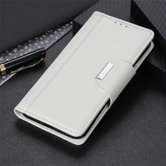 Funda de Cuero Cartera con Soporte Carcasa L07 para Samsung Galaxy A11 Blanco