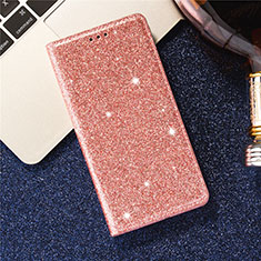 Funda de Cuero Cartera con Soporte Carcasa L07 para Samsung Galaxy S20 Ultra 5G Oro Rosa