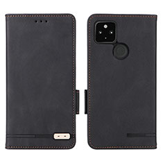 Funda de Cuero Cartera con Soporte Carcasa L07Z para Google Pixel 5 XL 5G Negro