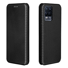 Funda de Cuero Cartera con Soporte Carcasa L07Z para Realme 8 4G Negro