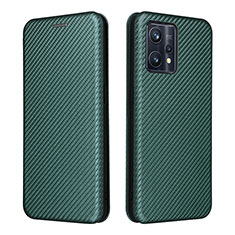 Funda de Cuero Cartera con Soporte Carcasa L07Z para Realme 9 4G Verde