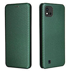 Funda de Cuero Cartera con Soporte Carcasa L07Z para Realme C11 (2021) Verde