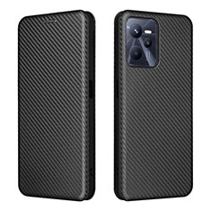 Funda de Cuero Cartera con Soporte Carcasa L07Z para Realme C35 Negro