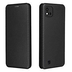 Funda de Cuero Cartera con Soporte Carcasa L07Z para Realme Narzo 50i Negro