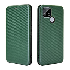 Funda de Cuero Cartera con Soporte Carcasa L07Z para Realme Q2i 5G Verde