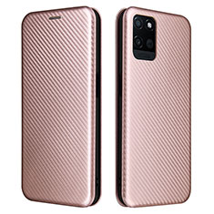 Funda de Cuero Cartera con Soporte Carcasa L07Z para Realme V11 5G Oro Rosa