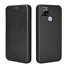 Funda de Cuero Cartera con Soporte Carcasa L07Z para Realme V3 5G Negro