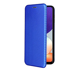 Funda de Cuero Cartera con Soporte Carcasa L07Z para Samsung Galaxy A22 4G Azul