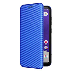 Funda de Cuero Cartera con Soporte Carcasa L07Z para Samsung Galaxy A22 5G SC-56B Azul