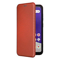 Funda de Cuero Cartera con Soporte Carcasa L07Z para Samsung Galaxy A22 5G SC-56B Marron