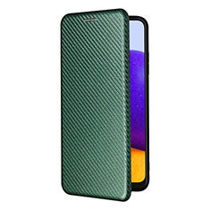 Funda de Cuero Cartera con Soporte Carcasa L07Z para Samsung Galaxy A22 5G Verde