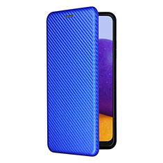 Funda de Cuero Cartera con Soporte Carcasa L07Z para Samsung Galaxy A22s 5G Azul