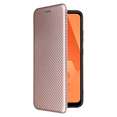 Funda de Cuero Cartera con Soporte Carcasa L07Z para Samsung Galaxy A32 5G Oro Rosa