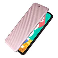 Funda de Cuero Cartera con Soporte Carcasa L07Z para Samsung Galaxy M33 5G Oro Rosa