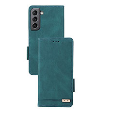 Funda de Cuero Cartera con Soporte Carcasa L07Z para Samsung Galaxy S24 Plus 5G Verde