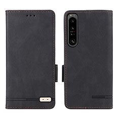 Funda de Cuero Cartera con Soporte Carcasa L07Z para Sony Xperia 1 IV SO-51C Negro