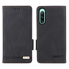 Funda de Cuero Cartera con Soporte Carcasa L07Z para Sony Xperia 10 IV SO-52C Negro