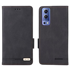 Funda de Cuero Cartera con Soporte Carcasa L07Z para Vivo Y72 5G Negro