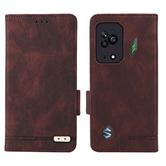 Funda de Cuero Cartera con Soporte Carcasa L07Z para Xiaomi Black Shark 5 5G Marron