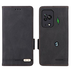 Funda de Cuero Cartera con Soporte Carcasa L07Z para Xiaomi Black Shark 5 Pro 5G Negro