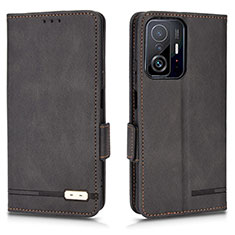 Funda de Cuero Cartera con Soporte Carcasa L07Z para Xiaomi Mi 11T 5G Negro