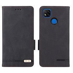 Funda de Cuero Cartera con Soporte Carcasa L07Z para Xiaomi POCO C31 Negro