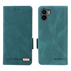 Funda de Cuero Cartera con Soporte Carcasa L07Z para Xiaomi Poco C50 Verde