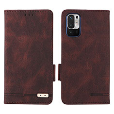 Funda de Cuero Cartera con Soporte Carcasa L07Z para Xiaomi POCO M3 Pro 5G Marron