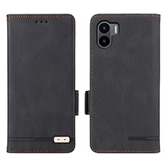 Funda de Cuero Cartera con Soporte Carcasa L07Z para Xiaomi Redmi A1 Negro