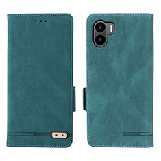 Funda de Cuero Cartera con Soporte Carcasa L07Z para Xiaomi Redmi A1 Verde