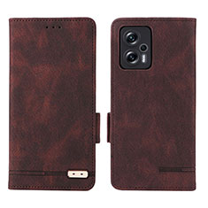 Funda de Cuero Cartera con Soporte Carcasa L07Z para Xiaomi Redmi K50i 5G Marron