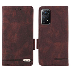 Funda de Cuero Cartera con Soporte Carcasa L07Z para Xiaomi Redmi Note 11 Pro 4G Marron