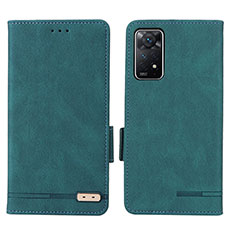 Funda de Cuero Cartera con Soporte Carcasa L07Z para Xiaomi Redmi Note 11 Pro 4G Verde