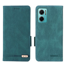 Funda de Cuero Cartera con Soporte Carcasa L07Z para Xiaomi Redmi Note 11E 5G Verde