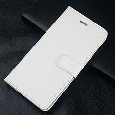 Funda de Cuero Cartera con Soporte Carcasa L08 para Huawei Honor 10 Lite Blanco