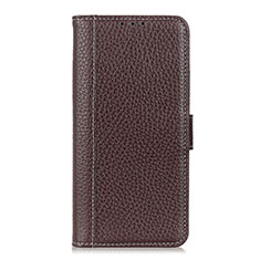 Funda de Cuero Cartera con Soporte Carcasa L08 para Huawei Honor Play4T Pro Marron